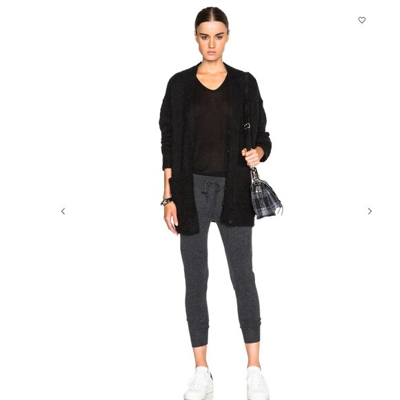 James Perse 100% Cashmere Jogger Pants - Black - Picture 7 of 11